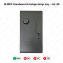 Foot Dimmer Switch with ON/OFF & Night Location Black 60-300W Incandescent/Halogen bulbs only