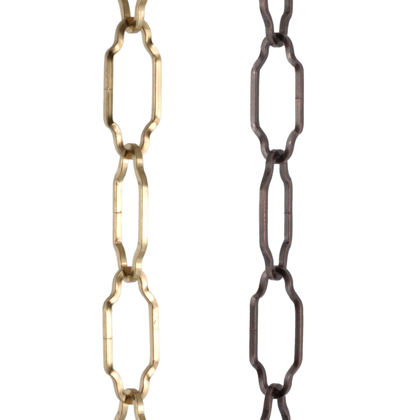 ElekTek Gothic Open Link Chain for Chandelier & Lighting 45mm x 19mm Per Linear Metre - Buy It Better Brass