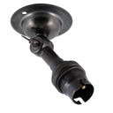 ElekTek Adjustable Lamp Holder Kit Half Inch Entry B22 BC Shade Ring Switched or Plain - Buy It Better