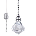 ElekTek Light Pull Chain Acrylic Crystal Diamond With 80cm Chrome Chain