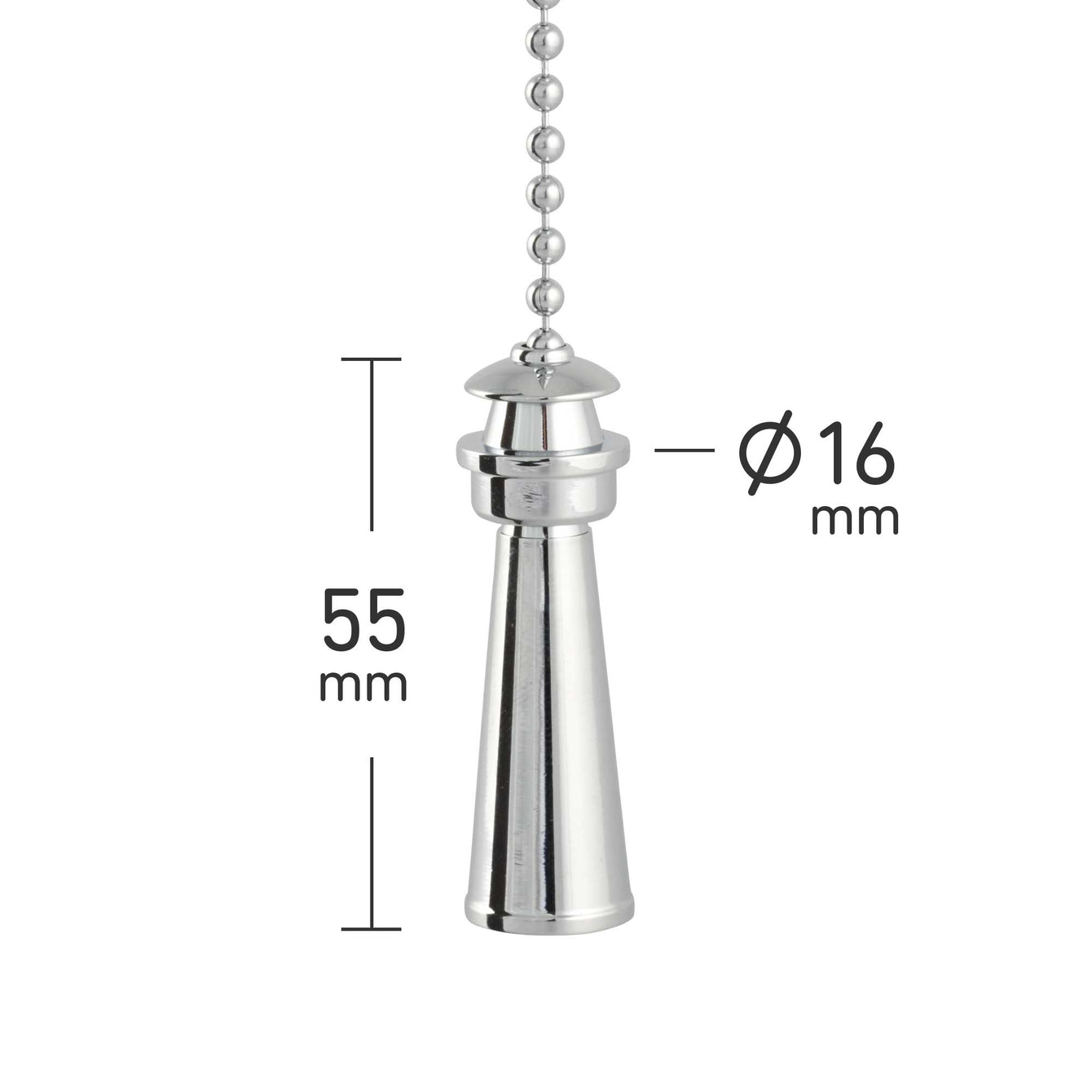 ElekTek Light Pull Chain Lighthouse With 80cm Matching Chain 