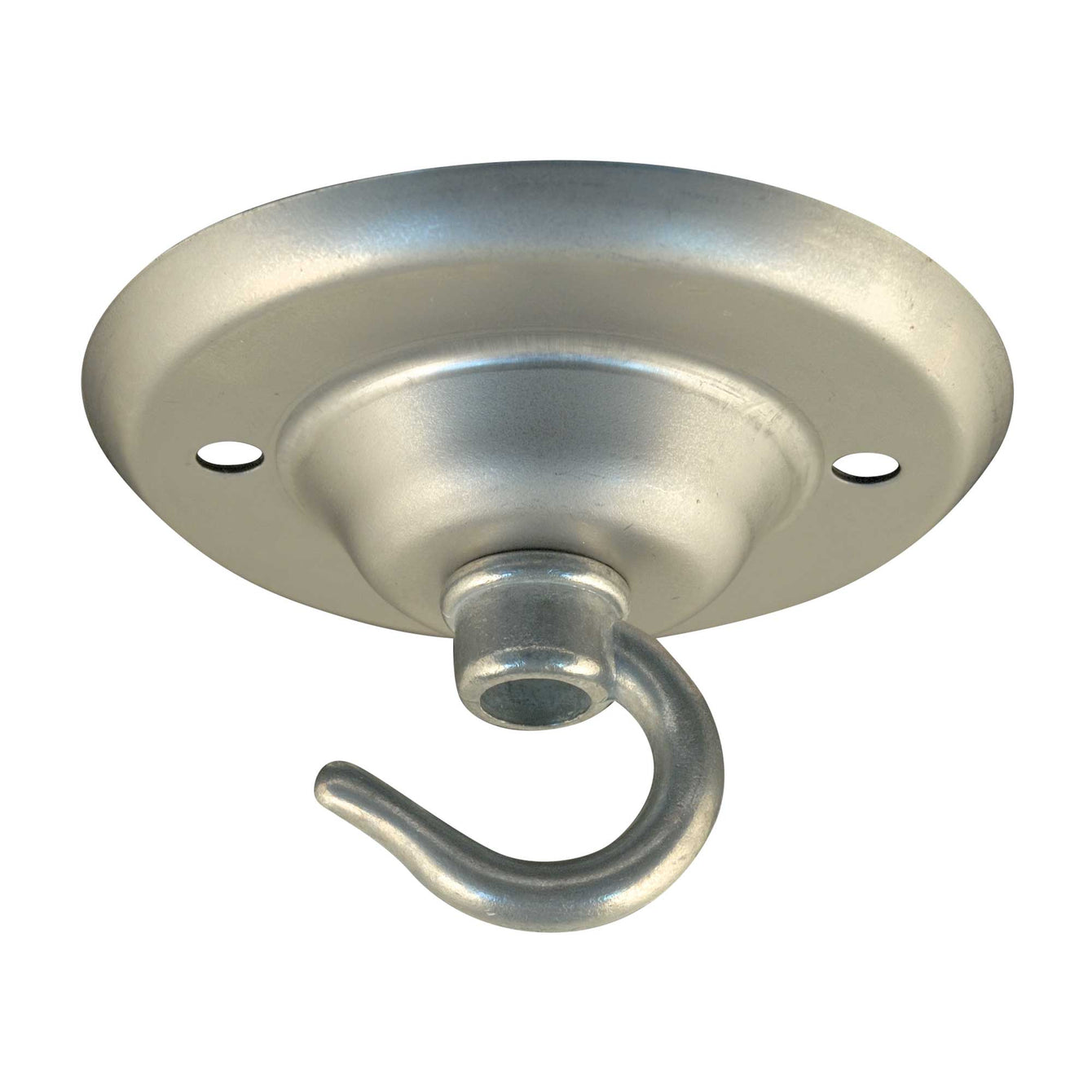 ElekTek 75mm Diameter Ceiling Plate with Hook Metallic Finishes Powder Coated Colours Dawn Blue