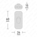 ElekTek Low Profile Torpedo Switch 2 Amp Use 2 or 3 Core Flex Colours