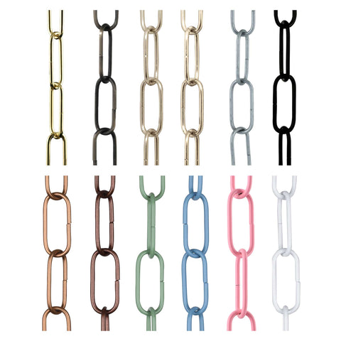 ElekTek Open Link Chain For Chandelier and Lighting Medium 38mm x 15mm Per Linear Metre