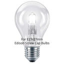 ElekTek ES Edison Screw E27 Economy Lamp Bulb Holder With Cord Grip Plain Skirt Brass and Nickel Plated Steel - Buy It Better