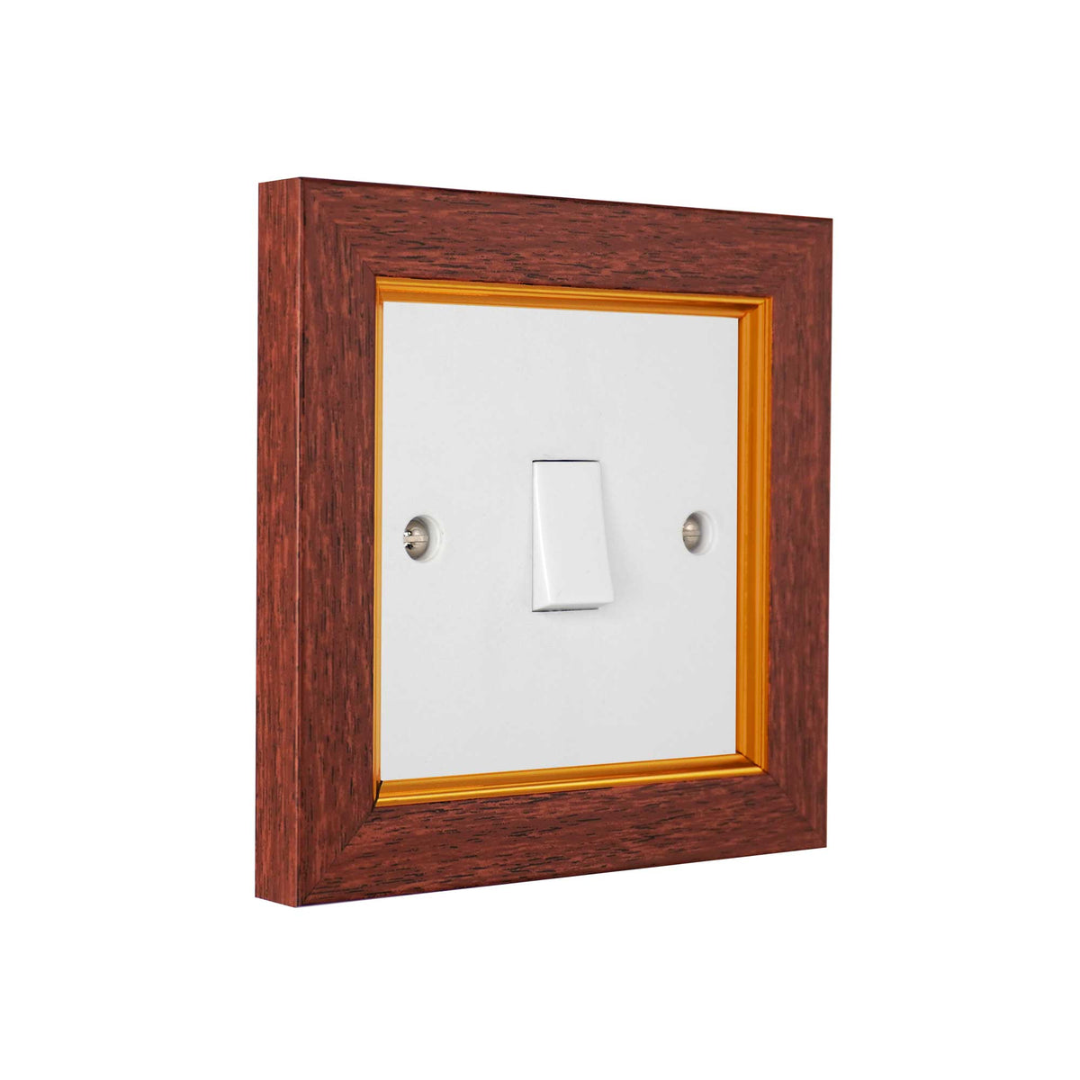 ElekTek Dekoschalter Surround Rahmenabdeckung Fingerplatte Modena Metallics