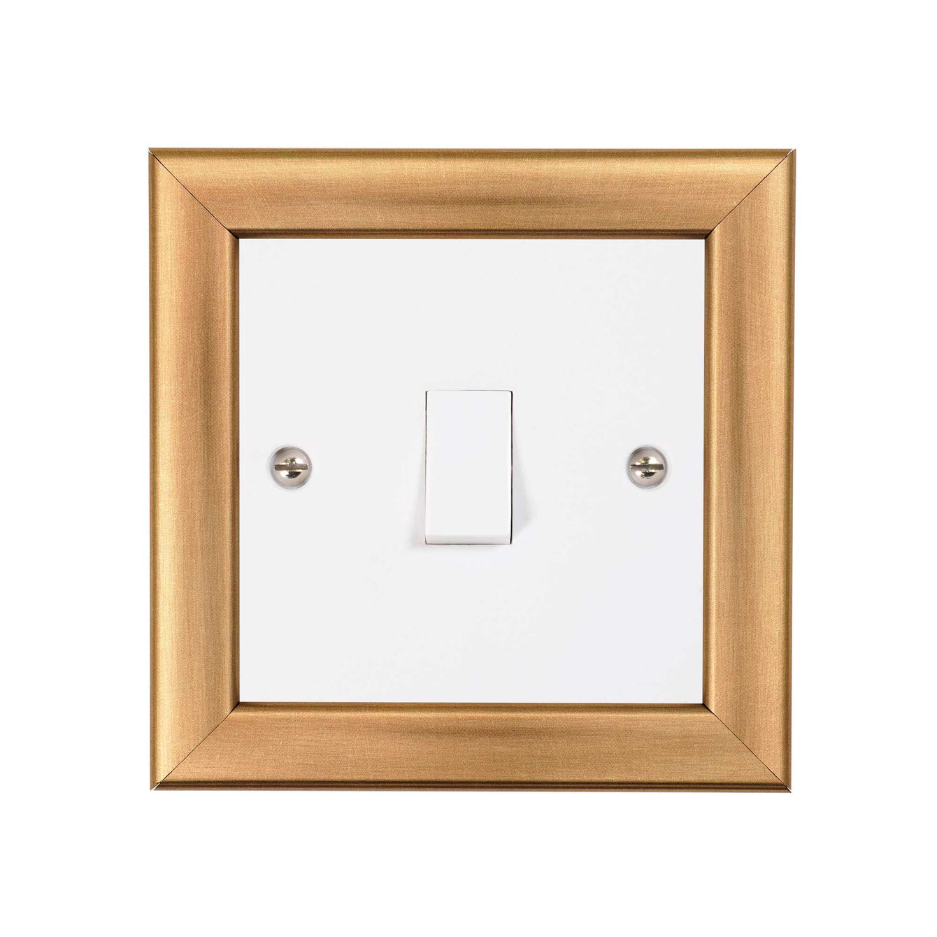 ElekTek Decorative Switch Surround Frame Cover Finger Plate Contemporary Chestnut