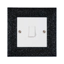 ElekTek Decorative Switch Surround Frame Cover Finger Plate Milano Sparkle