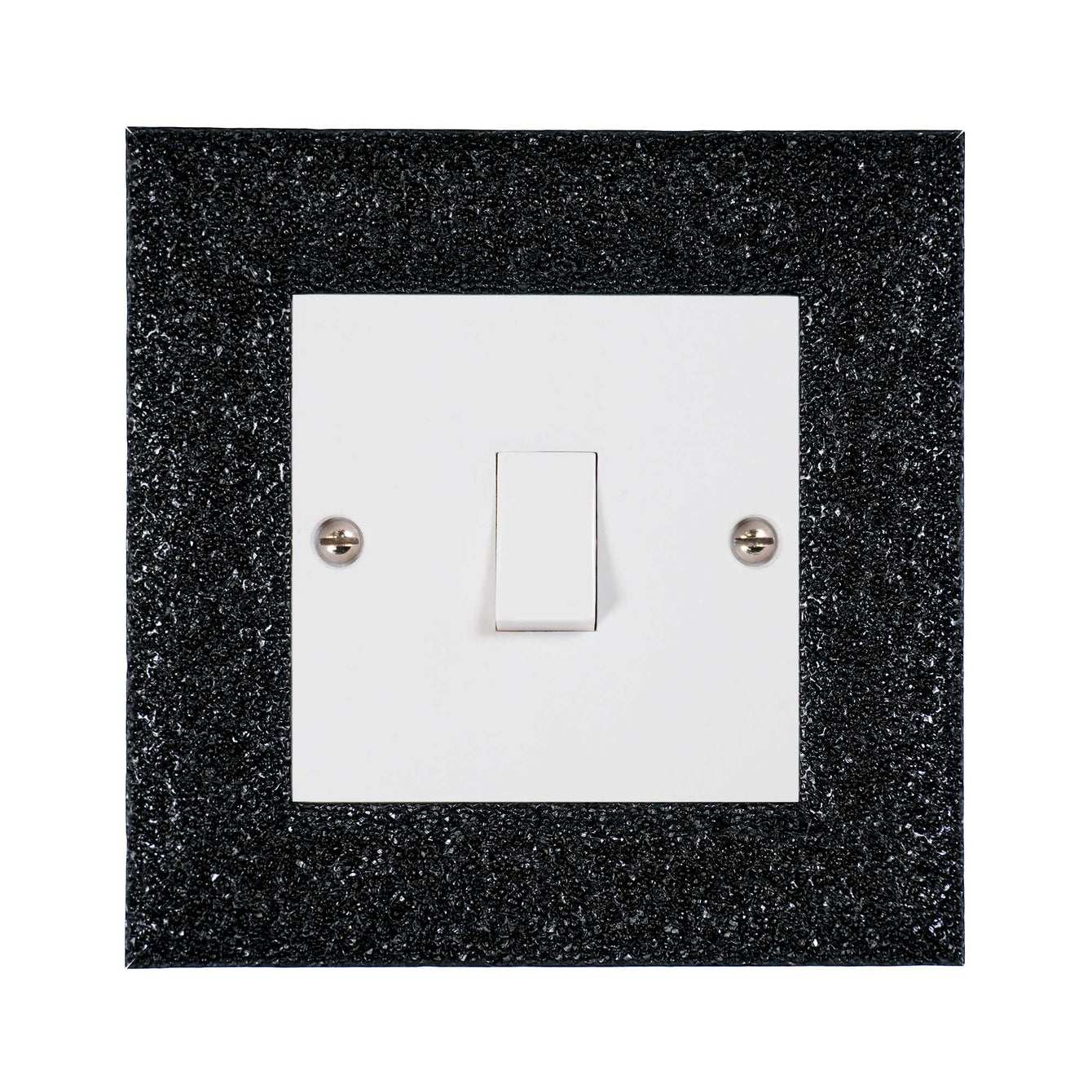 ElekTek Decorative Switch Surround Frame Cover Finger Plate Milano Sparkle 