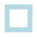 ElekTek Decorative Switch Surround Frame Cover Finger Plate Modena Colours Pastel Blue Matt