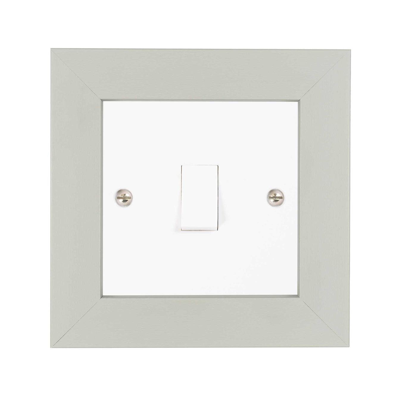 ElekTek Decorative Switch Surround Frame Cover Finger Plate Modena Colours White Matt