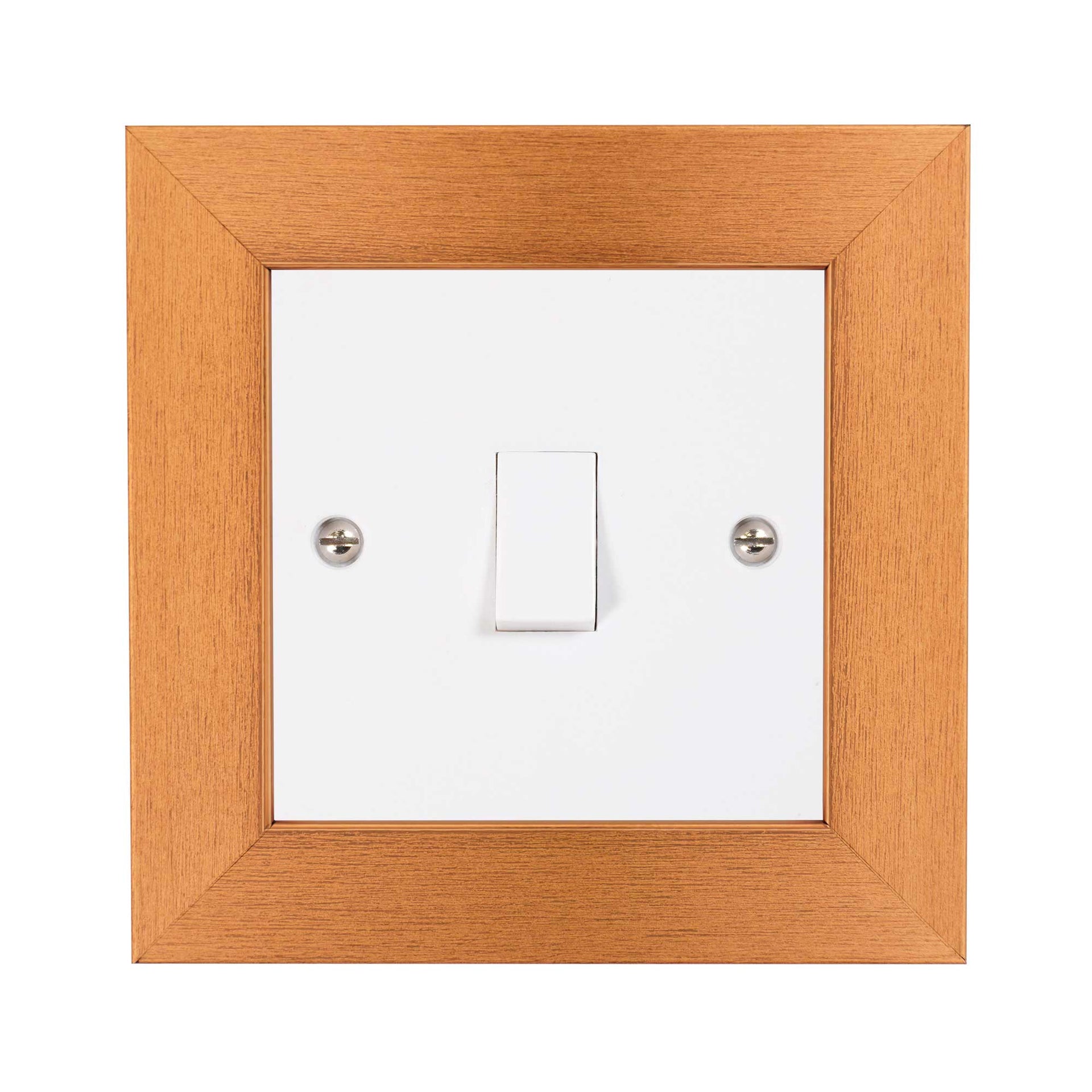 ElekTek Decorative Switch Surround Frame Cover Finger Plate Modena Met ...