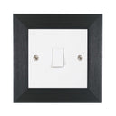 ElekTek Decorative Switch Surround Frame Cover Finger Plate Modena Dark Wood Effects