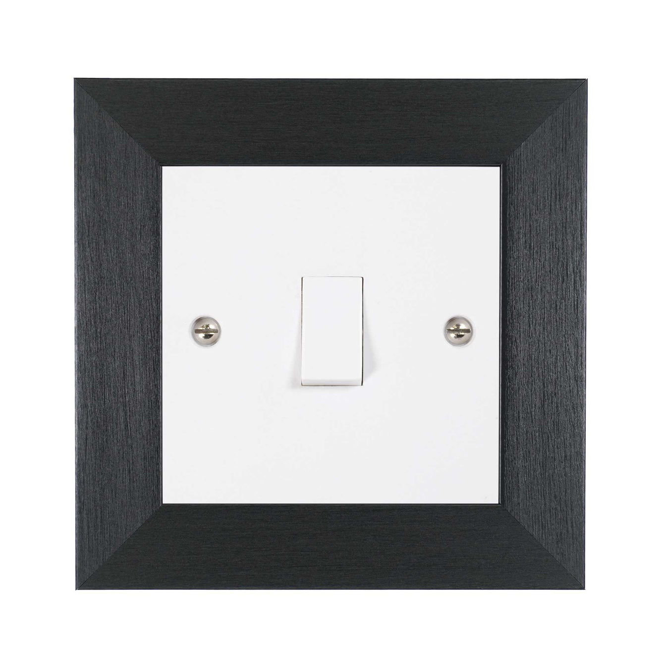 ElekTek Decorative Switch Surround Frame Cover Finger Plate Modena Dark Wood Effects Walnut