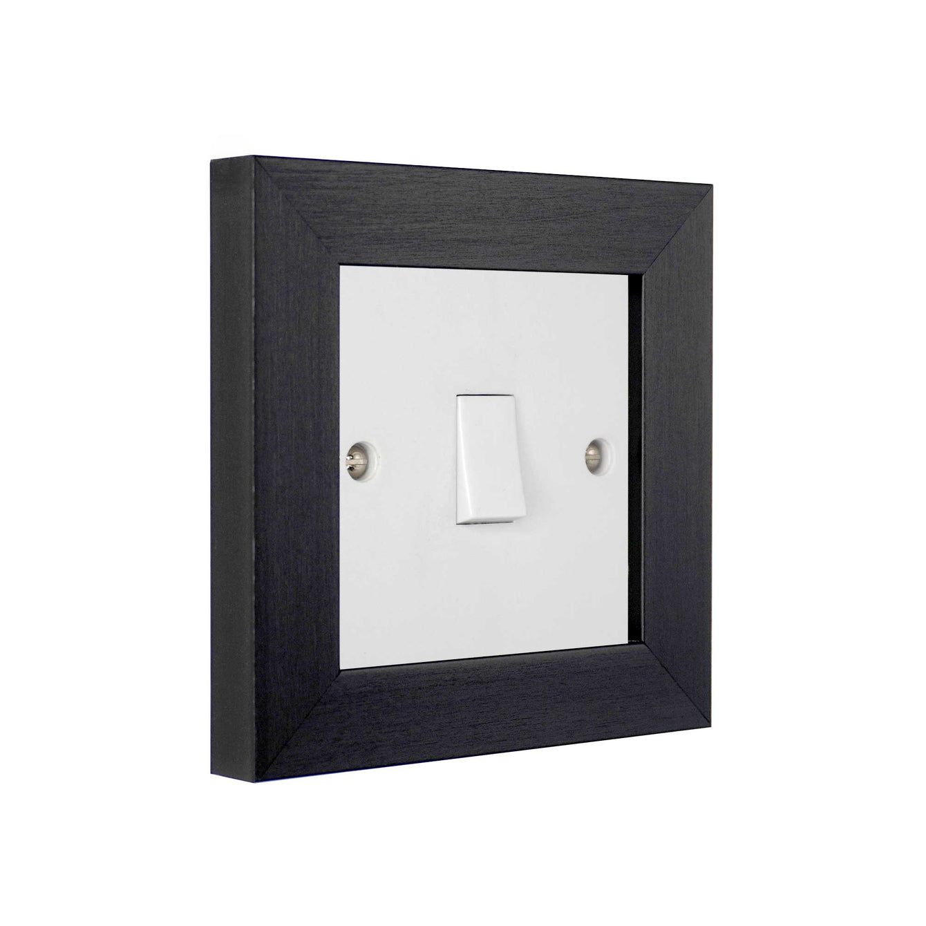 ElekTek Decorative Switch Surround Frame Cover Finger Plate Modena Dark Wood Effects Oak Brushed