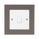 ElekTek Decorative Switch Surround Frame Cover Finger Plate Modena Dark Wood Effects