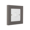 ElekTek Decorative Switch Surround Frame Cover Finger Plate Modena Dark Wood Effects