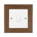 ElekTek Decorative Switch Surround Frame Cover Finger Plate Modena Dark Wood Effects