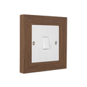 ElekTek Decorative Switch Surround Frame Cover Finger Plate Modena Dark Wood Effects