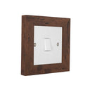 ElekTek Decorative Switch Surround Frame Cover Finger Plate Modena Dark Wood Effects