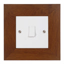 ElekTek Decorative Switch Surround Frame Cover Finger Plate Oak Effect Wide