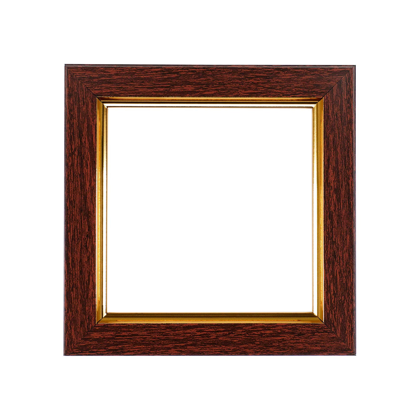 ElekTek Decorative Switch Surround Frame Cover Finger Plate Rivoli Walnut/Gold 