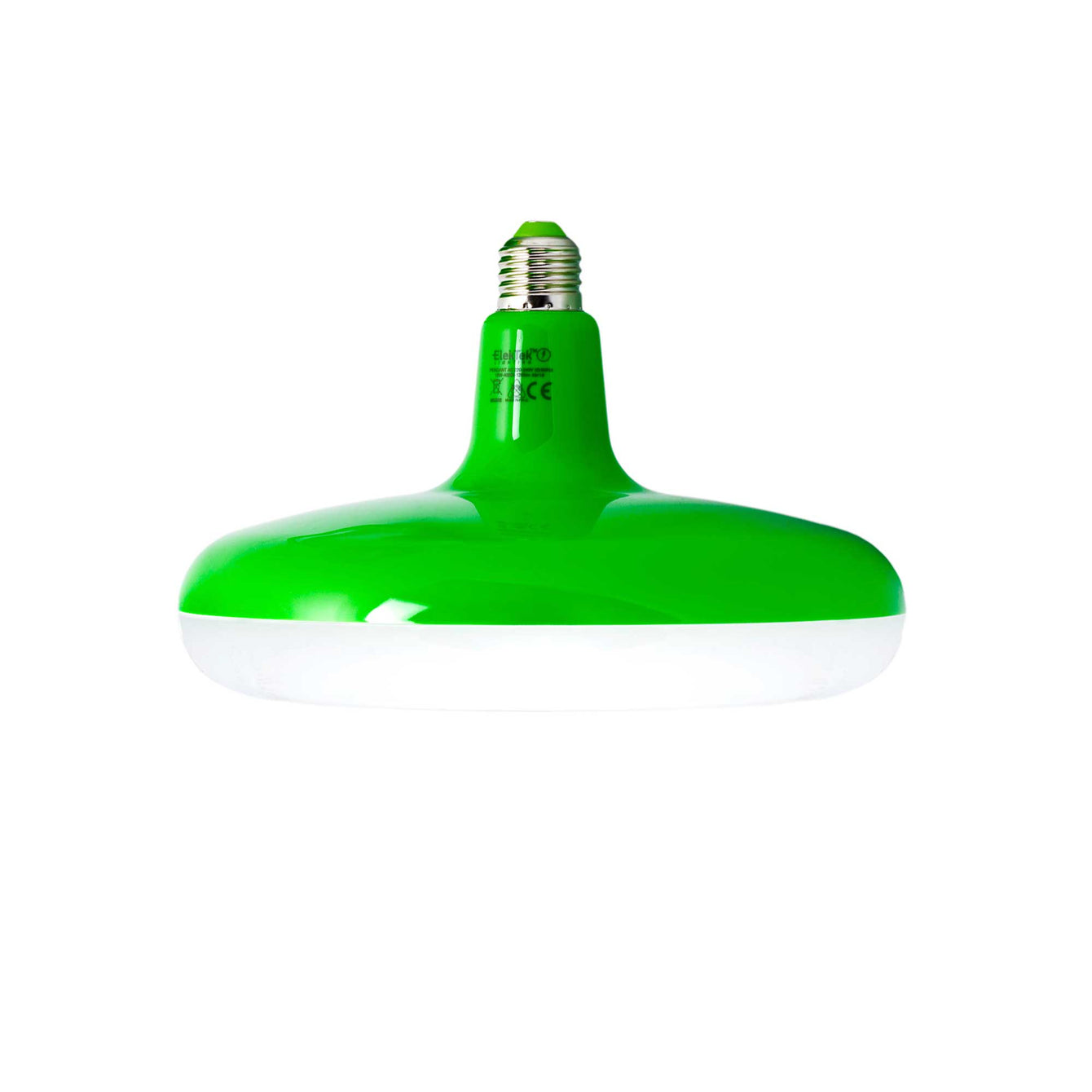 ElekTek Round LED E27 Bulb 220mm Dia 12 or 18 Watt Colours - Buy It Better Green / 12 W