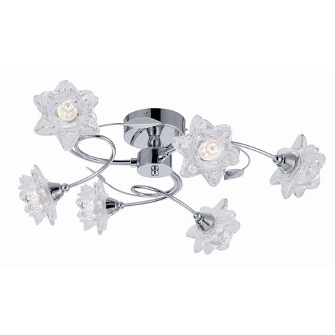 Ruislip 6 Arm, Pendant and 6 Plus 6 Arm Pendant LED Light